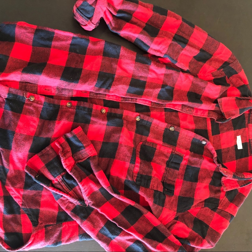 Red Hollister Flannel
